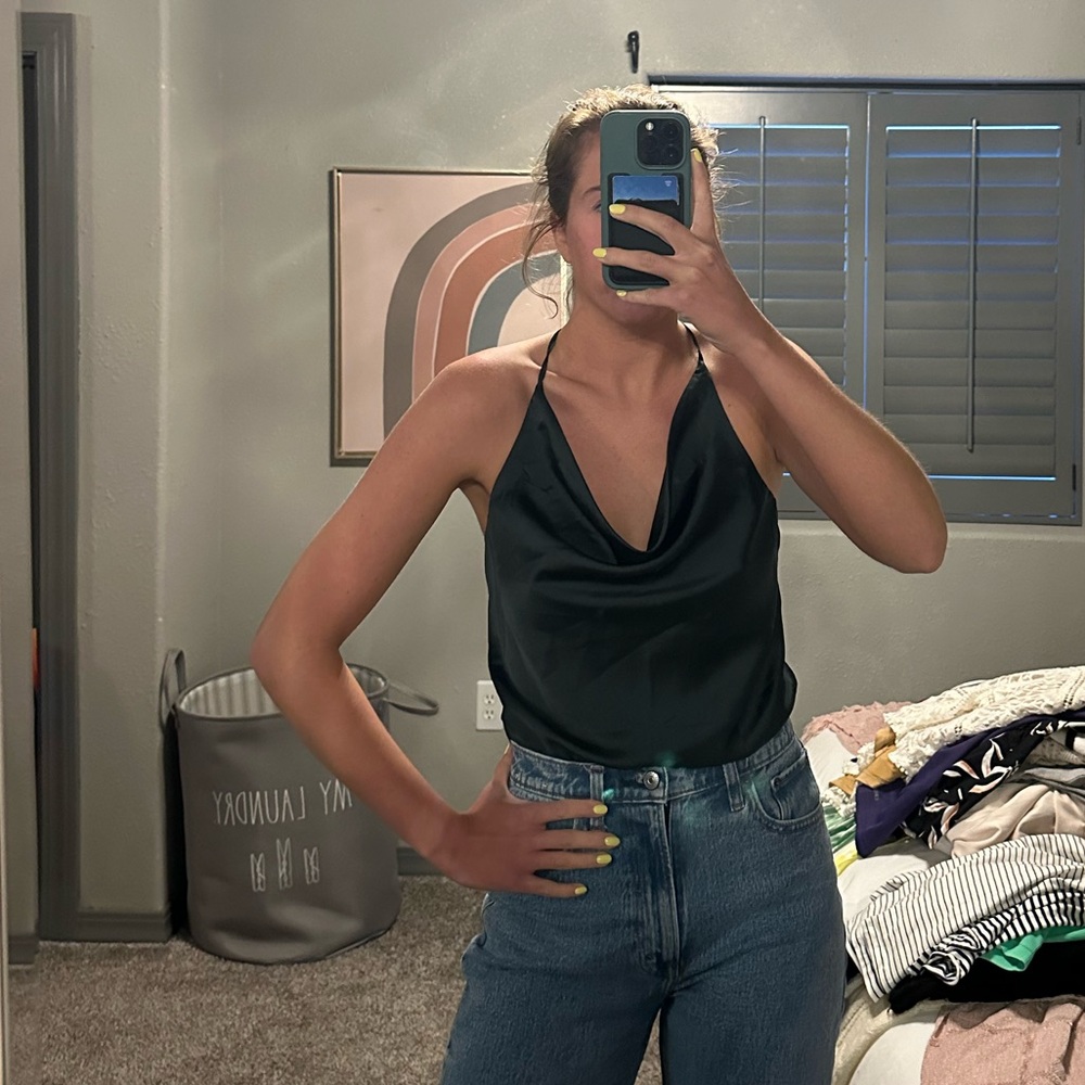 Abercrombie Silk bodysuit